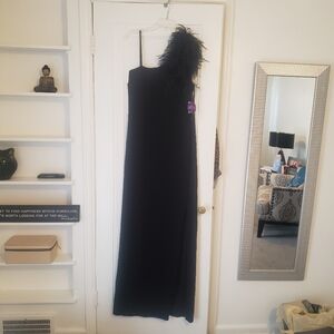 Formal black maxi dress